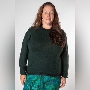 Roll Neck Unisex Alpaca Sweater